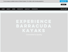 Tablet Screenshot of barracudakayaks.com